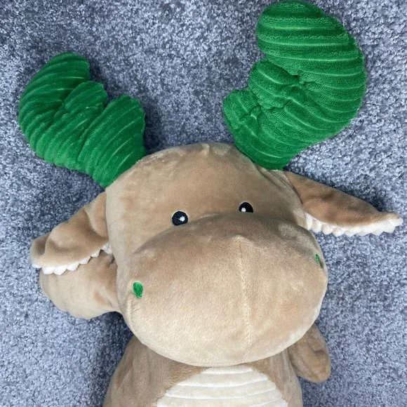 Kelly Toy Plush Stuffed Animal Moose Reindeer 22 " Rattle Head Safety Eyes Q036 - Picture 15 of 16